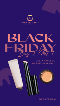 Beauty Products Black Friday TikTok Video Design