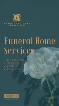 Funeral White Rose Instagram Story