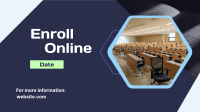 Online University Enrollment Facebook Event Cover