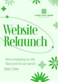 Floral Website Launch Flyer