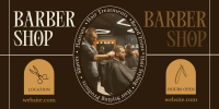 Rustic Barber Shop Twitter Post