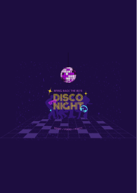 80s Disco Party Poster