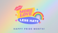 More Love, Less Hate Zoom Background