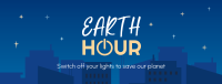 Earth Hour Cityscape Facebook Cover