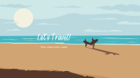 Let's Travel Beach YouTube Banner Image Preview