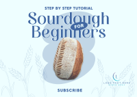 Beginner Sourdough Tutorial Postcard