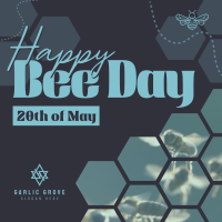 Happy Bee Day Instagram Post