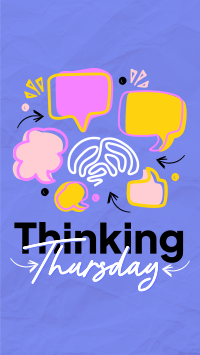 Simple Quirky Thinking Thursday TikTok Video Image Preview