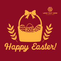 Easter Eggs Basket Instagram Post