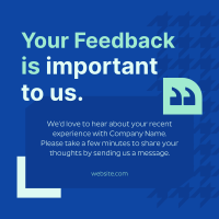 Customer Feedback Linkedin Post example 3