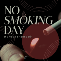 Modern No Smoking Day Linkedin Post Design