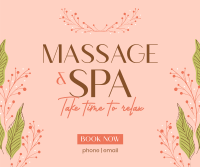 Floral Massage Facebook Post