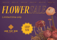 Flower Boutique  Sale Postcard