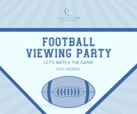 Football Viewing Party Facebook Post