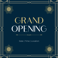 Art Deco Grand Opening Instagram Post