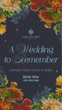 Floral Minimalist Wedding Instagram Reel Image Preview