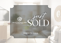 Minimalist Just Sold Real Estate Postcard Image Preview