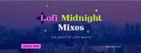 Lofi Midnight Music Facebook Cover Image Preview