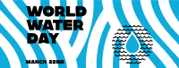 World Water Day Waves Facebook Cover Image Preview