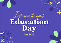 Celebrate Education Day Postcard