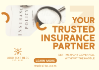 Corporate Trusted Insurance Partner Postcard