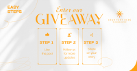 Elegant Giveaway Steps Facebook Ad