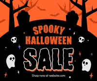 Spooky Ghost Sale Facebook Post