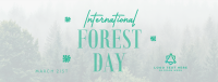 Minimalist Forest Day Facebook Cover