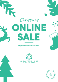 Christmas Online Sale Poster