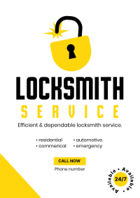 24/7 Locksmith  Flyer