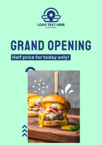 Restaurant Opening Announcement Poster