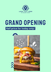 Restaurant Opening Announcement Poster