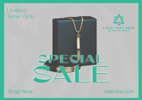 Jewelry Editorial Sale Postcard Design