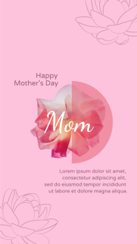 Mothers Day Flower Instagram Story Design