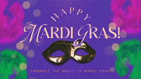 Greeting Mardi Gras Animation
