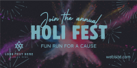 Holi Fest Fun Run Twitter Post