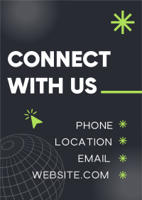 Corporate Connect With Us Flyer