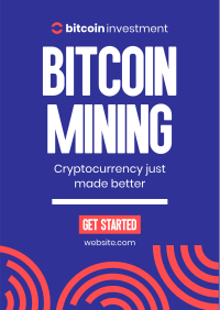 Start Bitcoin Mining Poster