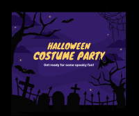 Halloween Party Facebook Post Design