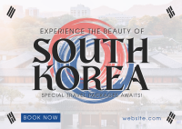 Korea Travel Package Postcard