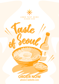 Taste of Seoul Food Flyer