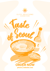 Taste of Seoul Food Flyer