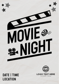 Film Night Clapboard Flyer