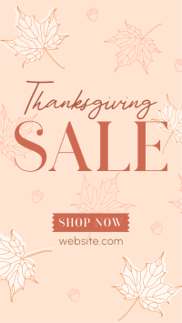 Elegant Thanksgiving Sale TikTok Video