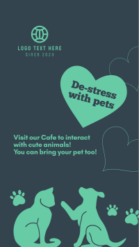 De-stress Pet Cafe  Instagram Story