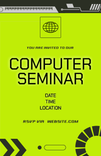Pop Modern Techno Invitation