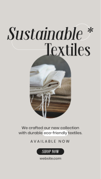 Sustainable Textiles Collection YouTube Short