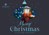 Warm Festive Christmas Postcard Image Preview