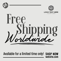 Minimalist Shipping Promo Instagram Post Design