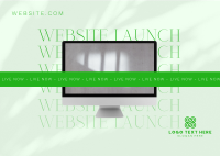 Minimalist Website Launch Postcard